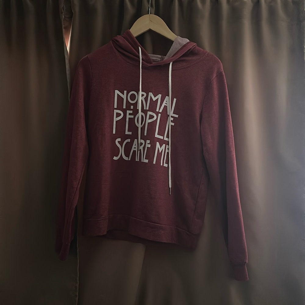 Women’s red hoodie
